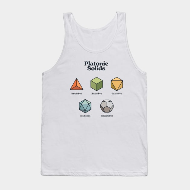 Platonic Solids - Colorful Tank Top by souloff